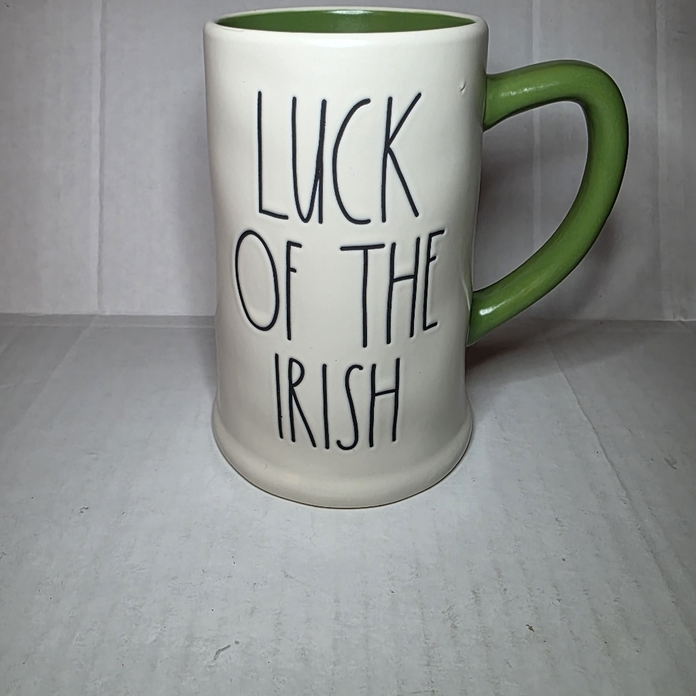 Rae Dunn St Patty LUCK OF THE IRISH Coffee Tea Mug STEIN